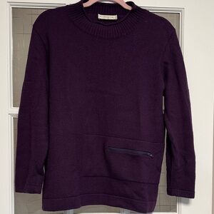 Chaps Women's Rich Purple Crew Neck Sweater